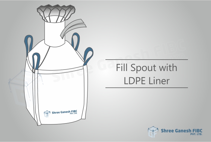 Fill Spout FIBC Bags with LDPE Liner